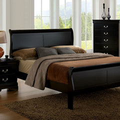 Louis Philippe Black Twin Bed - Ornate Home