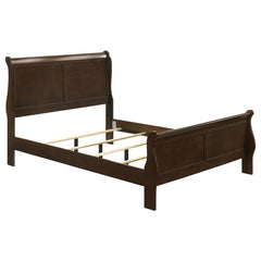 Louis Philippe Cappuccino Full Panel Bed - Ornate Home