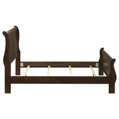 Louis Philippe Cappuccino Full Panel Bed - Ornate Home