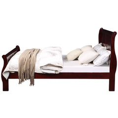 Louis Philippe Cherry Brown Twin Bed - Ornate Home