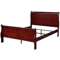 Louis Philippe Cherry Brown Twin Bed - Ornate Home