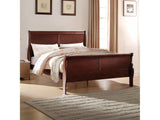 Louis Philippe Cherry Brown Twin Bed - Ornate Home