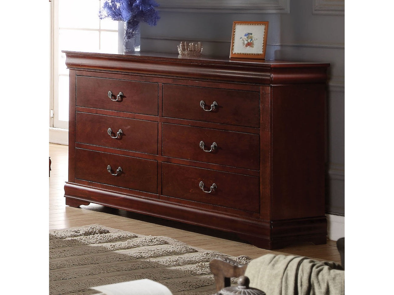 Louis Philippe Cherry Dresser - Ornate Home