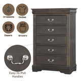 Louis Philippe Dark Gray Chest - Ornate Home
