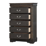 Louis Philippe Dark Gray Chest - Ornate Home