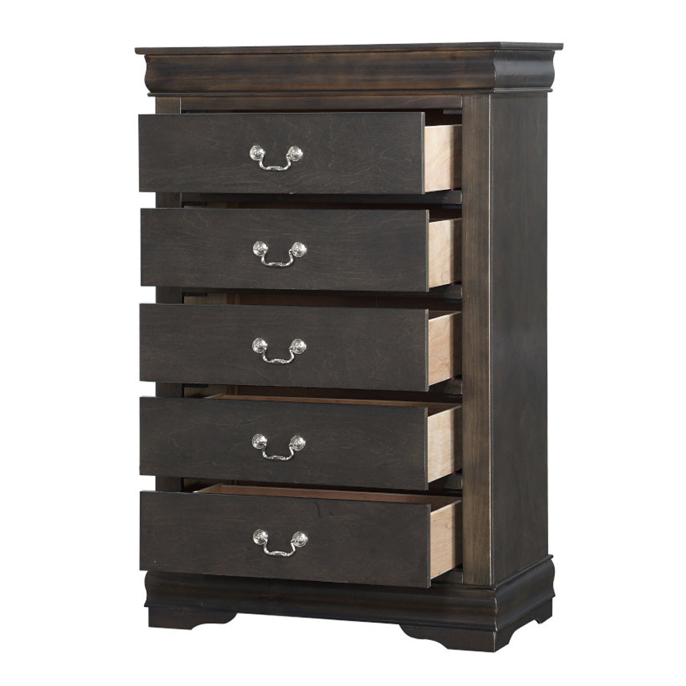 Louis Philippe Dark Gray Chest - Ornate Home