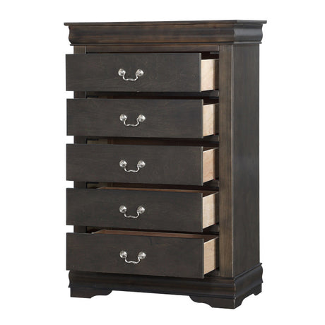 Louis Philippe Dark Gray Chest - Ornate Home