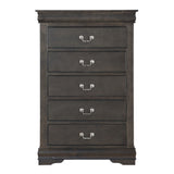 Louis Philippe Dark Gray Chest - Ornate Home