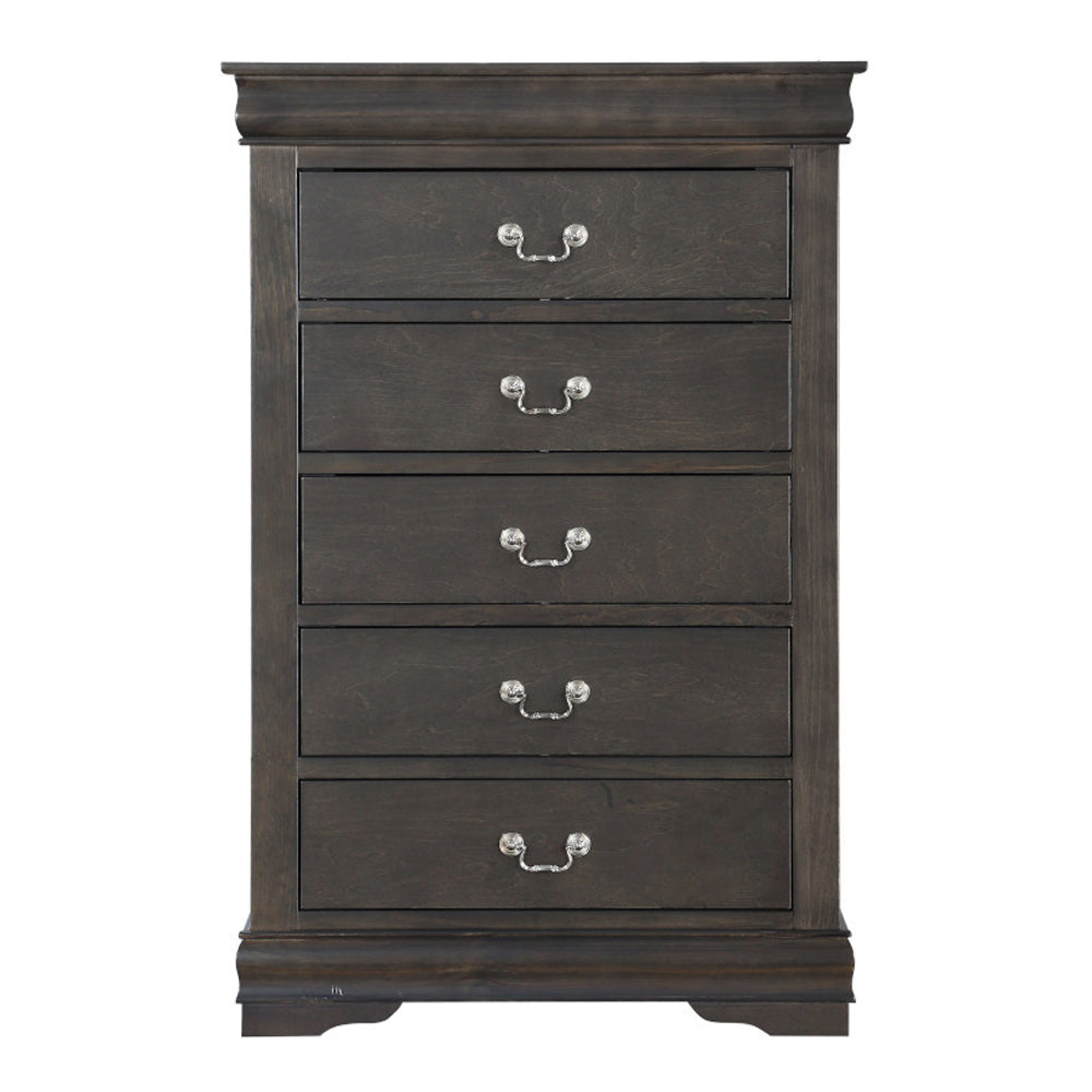 Louis Philippe Dark Gray Chest - Ornate Home