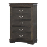 Louis Philippe Dark Gray Chest - Ornate Home