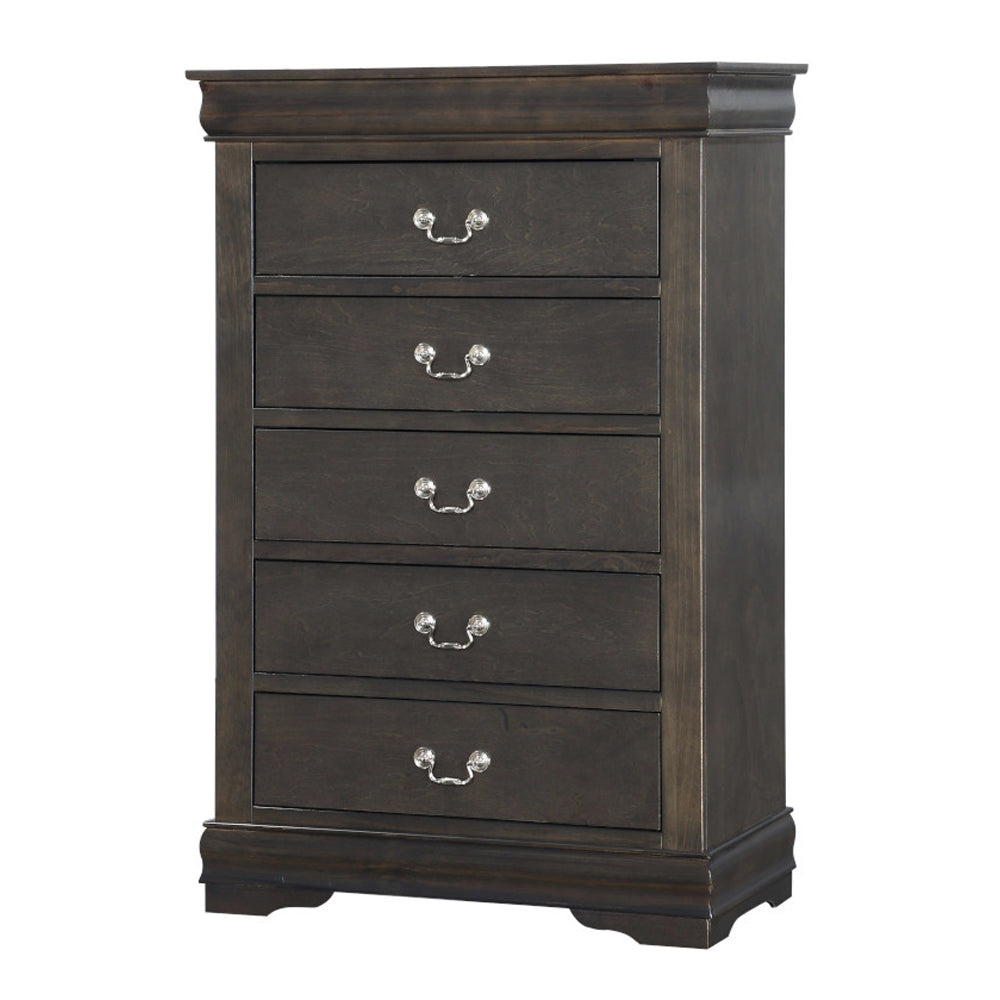 Louis Philippe Dark Gray Chest - Ornate Home