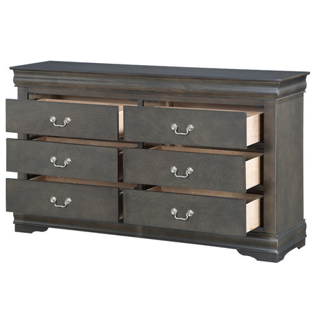 Louis Philippe Dark Gray Dresser - Ornate Home