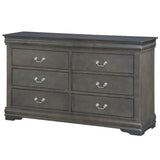 Louis Philippe Dark Gray Dresser - Ornate Home