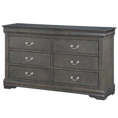 Louis Philippe Dark Gray Dresser - Ornate Home
