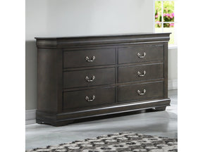 Louis Philippe Dark Gray Dresser - Ornate Home