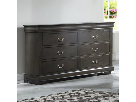 Louis Philippe Dark Gray Dresser - Ornate Home