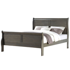 Louis Philippe Dark Gray Eastern King Bed - Ornate Home