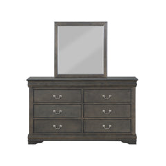 Louis Philippe Dark Gray Mirror - Ornate Home
