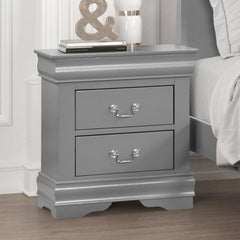 Louis Philippe Gray 4 Pc. Queen Bedroom Set - Ornate Home