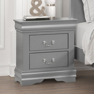 Louis Philippe Gray 4 Pc. Queen Bedroom Set - Ornate Home