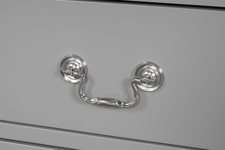 Louis Philippe Gray 5 Pc. Queen Bedroom Set w/ 2NS - Ornate Home