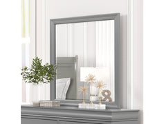Louis Philippe Gray Mirror - Ornate Home