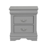 Louis Philippe Gray Nightstand - Ornate Home