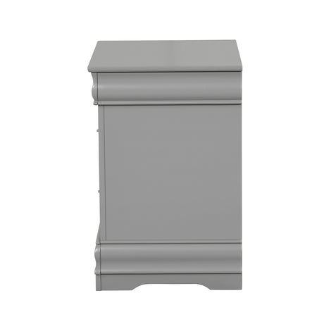 Louis Philippe Gray Nightstand - Ornate Home