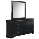 Louis Philippe III Black Dresser - Ornate Home