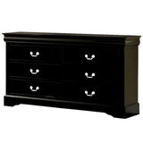 Louis Philippe III Black Dresser - Ornate Home