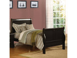 Louis Philippe III Black Twin Bed - Ornate Home