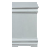 Louis Philippe III Platinum Nightstand - Ornate Home