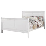 Louis Philippe III White Eastern King Bed - Ornate Home