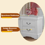 Louis Philippe III White Nightstand - Ornate Home