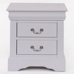 Louis Philippe III White Nightstand - Ornate Home
