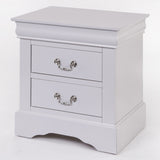 Louis Philippe III White Nightstand - Ornate Home