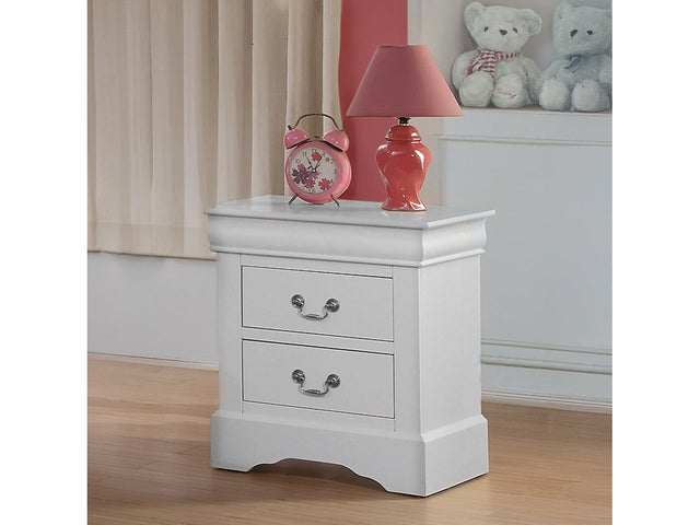 Louis Philippe III White Nightstand - Ornate Home
