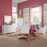 Louis Philippe III White Twin Bed - Ornate Home