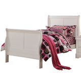 Louis Philippe III White Twin Bed - Ornate Home