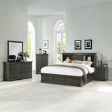 Louis Philippe IiI Dark Gray Queen Bed - Ornate Home