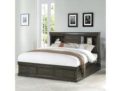 Louis Philippe IiI Dark Gray Queen Bed - Ornate Home