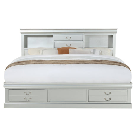 Louis Philippe IiI Platinum Queen Bed - Ornate Home
