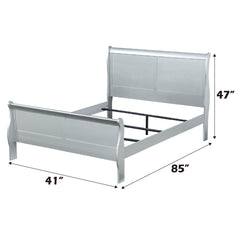 Louis Philippe Platinium Twin Bed - Ornate Home