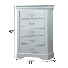 Louis Philippe Platinum Chest - Ornate Home