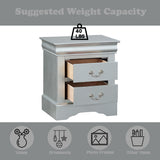 Louis Philippe Platinum Nightstand - Ornate Home