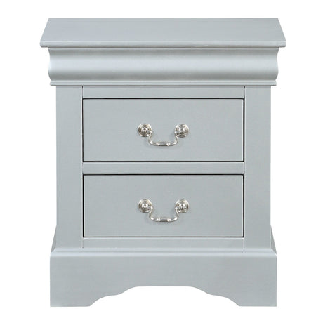 Louis Philippe Platinum Nightstand - Ornate Home