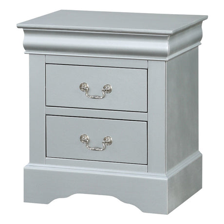 Louis Philippe Platinum Nightstand - Ornate Home