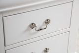 Louis Philippe White 5 Pc. Queen Bedroom Set w/ 2NS - Ornate Home