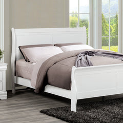 Louis Philippe White 5 Pc. Queen Bedroom Set w/ 2NS - Ornate Home