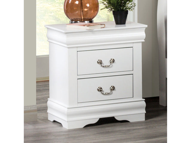 Louis Philippe White Nightstand - Ornate Home